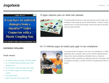 Tablet Screenshot of jogolaxia.com